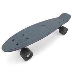Seven Penny Skateboard 7-Brand Black Smoke med gummihjul 